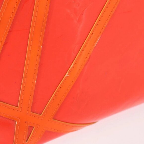 LOUIS VUITTON Monogram Vernis Fluo Reade MM Hand Bag Pink M91900 LV Auth 144619 - Picture 3 of 16